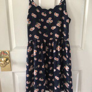 Blue Dress with Daisies